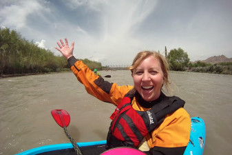 kayak waterfall christie eastman