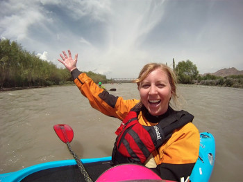 kayak waterfall christie eastman